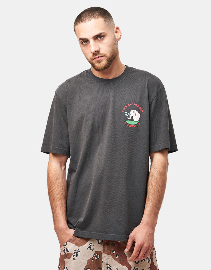 Stan Ray Fire Dept T-Shirt - Raven Black