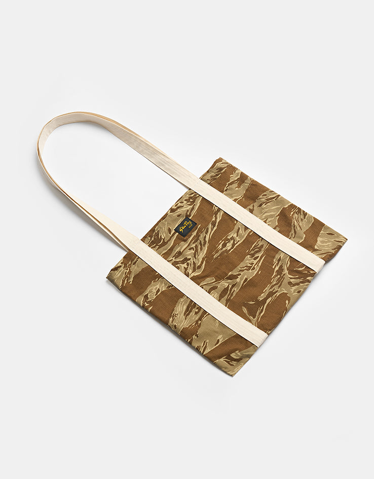 Stan Ray Logo Tote Bag - Khaki Tiger Camo Ripstop