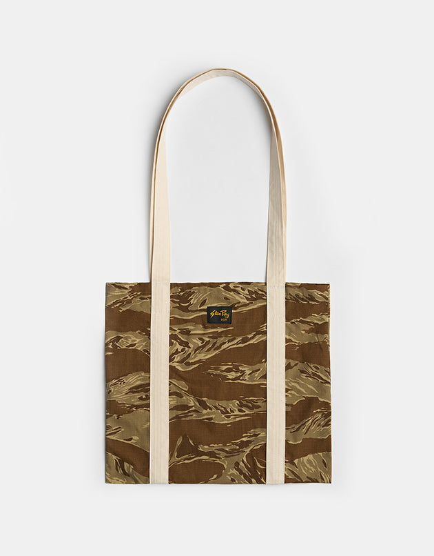 Stan Ray Logo Tote Bag - Khaki Tiger Camo Ripstop