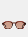 Route One Elio Sunglasses - Tortoise/Brown Lens