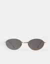 Route One Cyrus Sunglasses - Gold/Silver Lens
