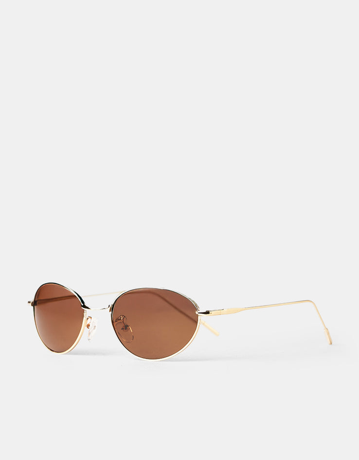 Route One Cyrus Sunglasses - Gold/Gold Lens
