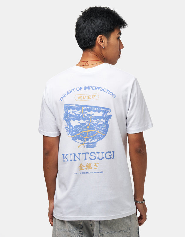 Route One Kintsugi Organic T-Shirt - White