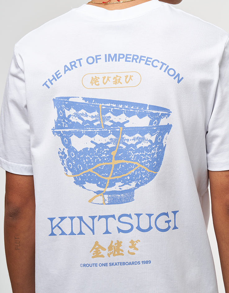 Route One Kintsugi Organic T-Shirt - White