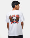 Route One Skull Wings Organic T-Shirt - White