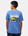 Route One Speed Demon Organic T-Shirt - Bright Blue