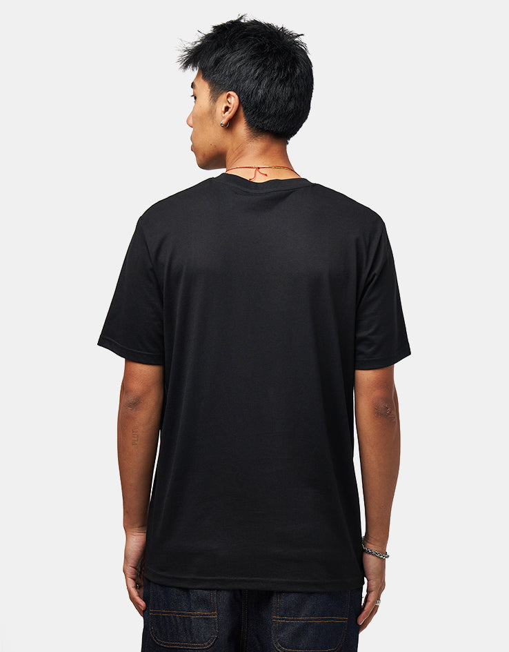 Route One Up in Flames Organic T-Shirt - Black