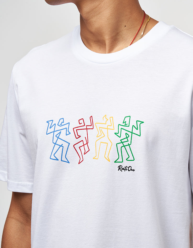 Route One Groovin' Organic T-Shirt - White