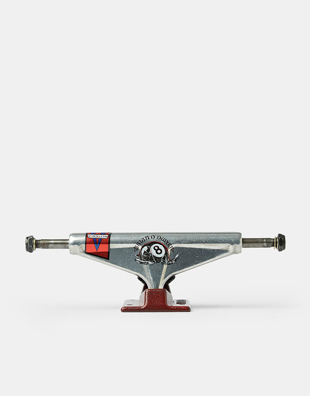 Venture O'Dwyer Pro V-Hollow Skateboard Trucks - Polished/Red (Pair)