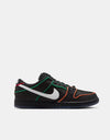 Nike SB 'Bronx Girls' Dunk Low Pro QS Skate Shoes - Black/White-Challenge Red-Total Orange