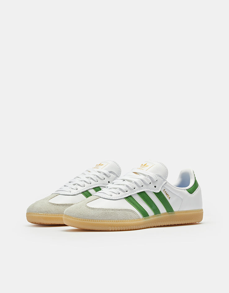 adidas Samba ADV Skate Shoes - Cloud White/Crew Green/Gum