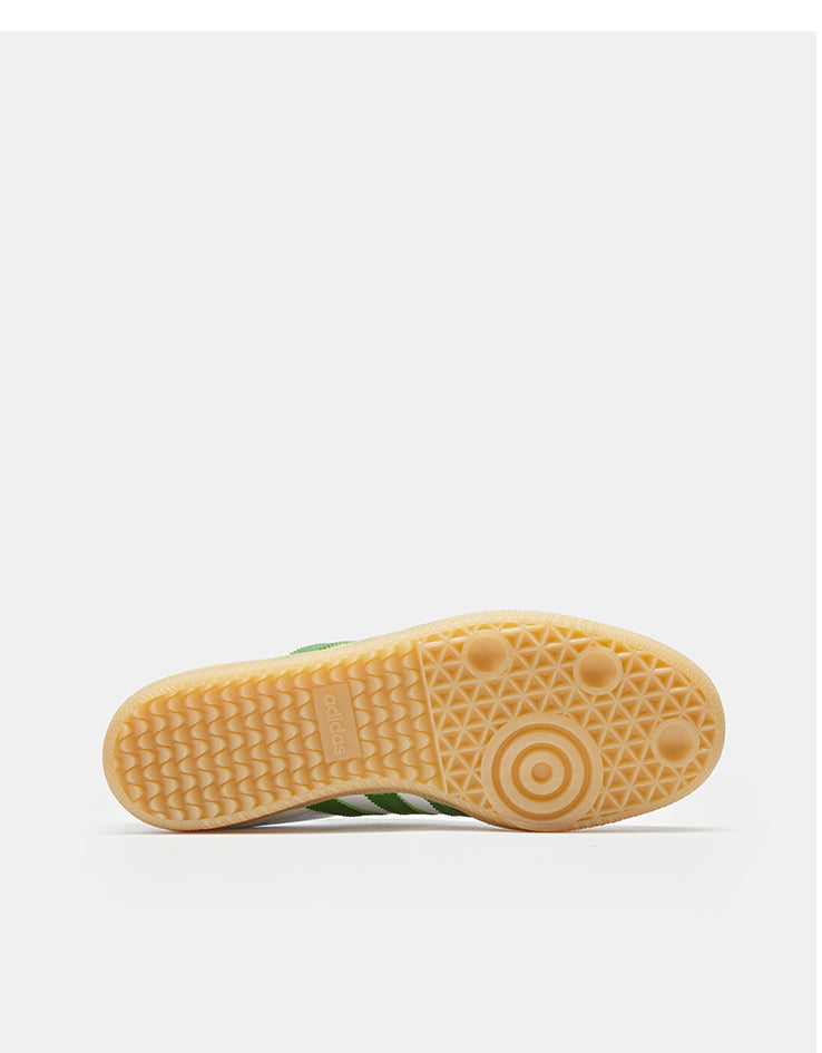 adidas Samba ADV Skate Shoes - Cloud White/Crew Green/Gum