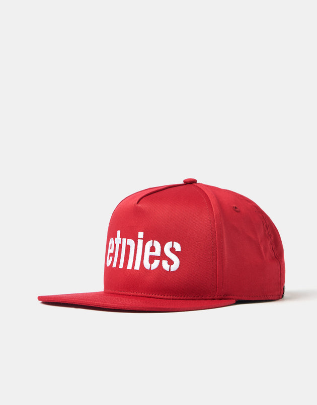 Etnies Corp Snapback Cap - Red/White