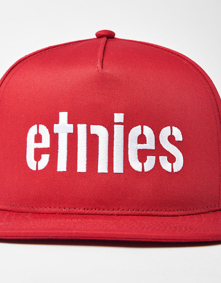 Etnies Corp Snapback Cap - Red/White