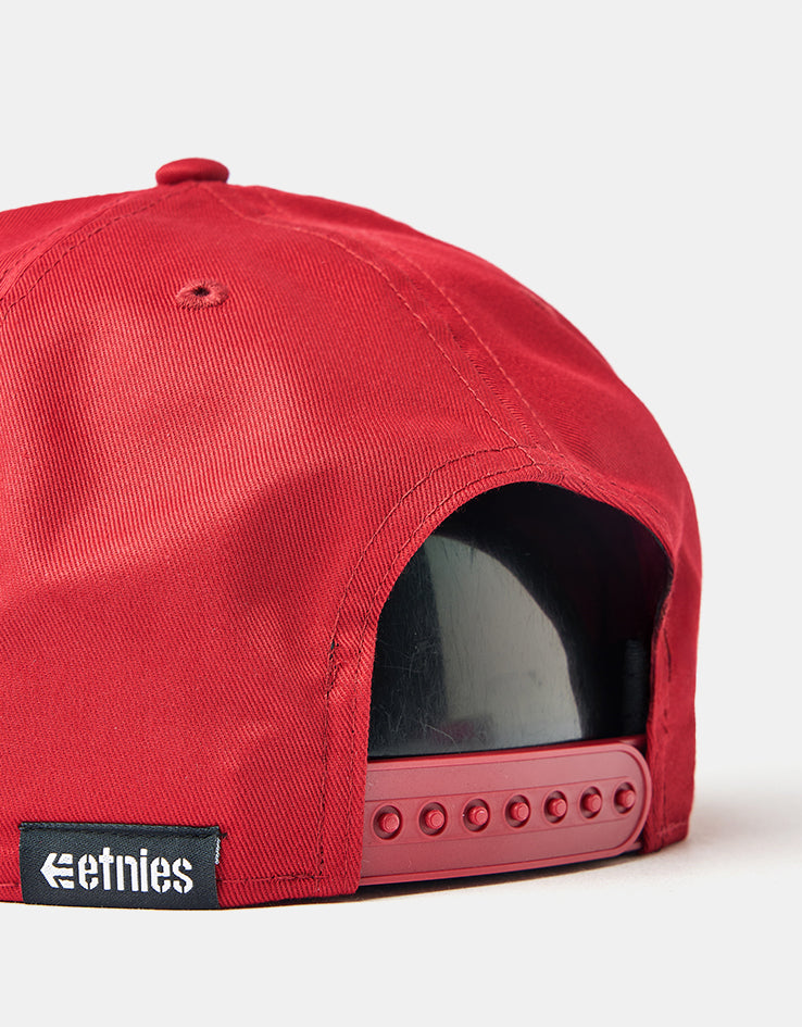 Etnies Corp Snapback Cap - Red/White