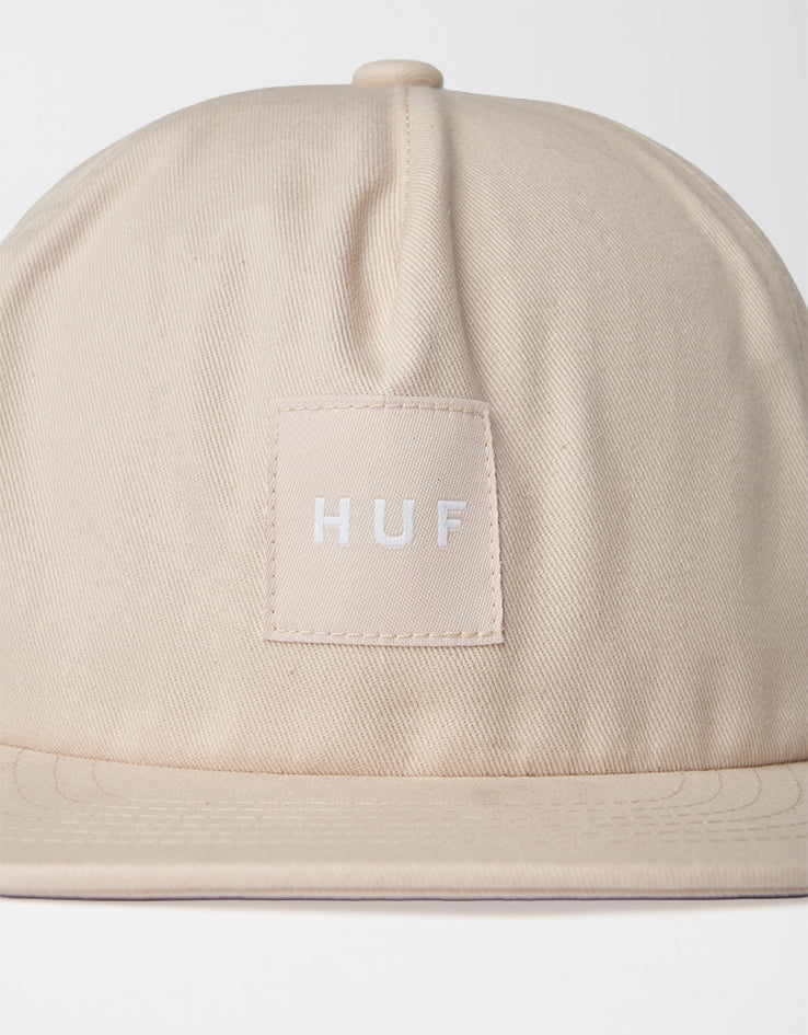HUF Unstructured Box Snapback Cap - Ivory