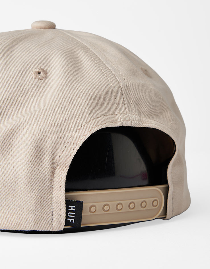 HUF Unstructured Box Snapback Cap - Ivory