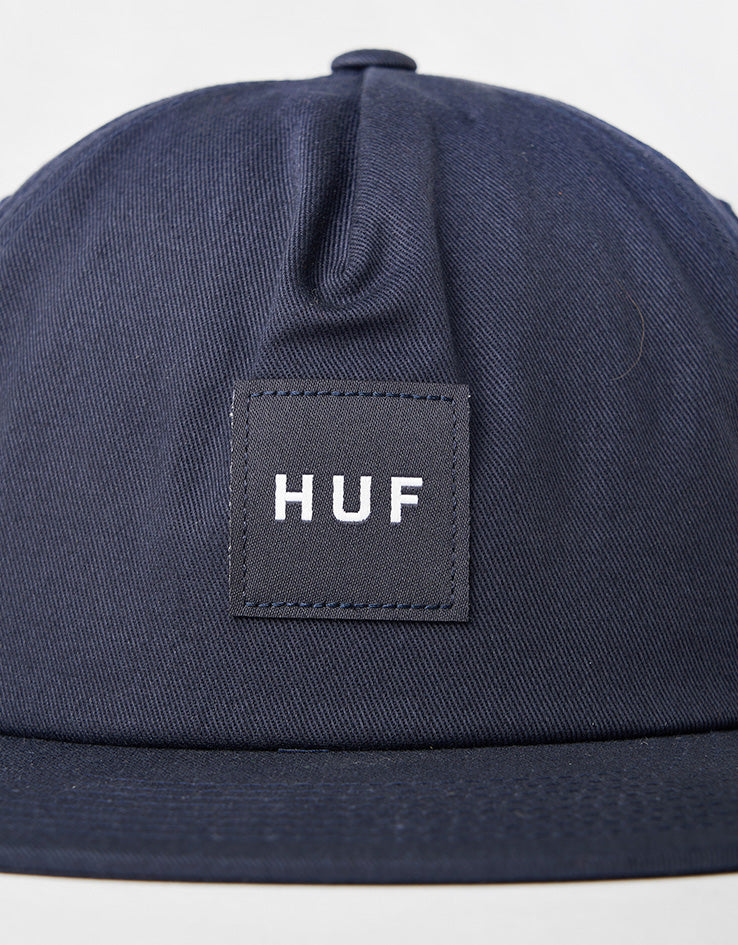 HUF Unstructured Box Snapback Cap - Navy