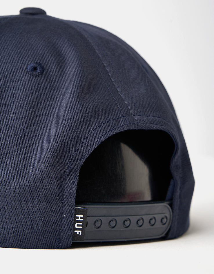 HUF Unstructured Box Snapback Cap - Navy