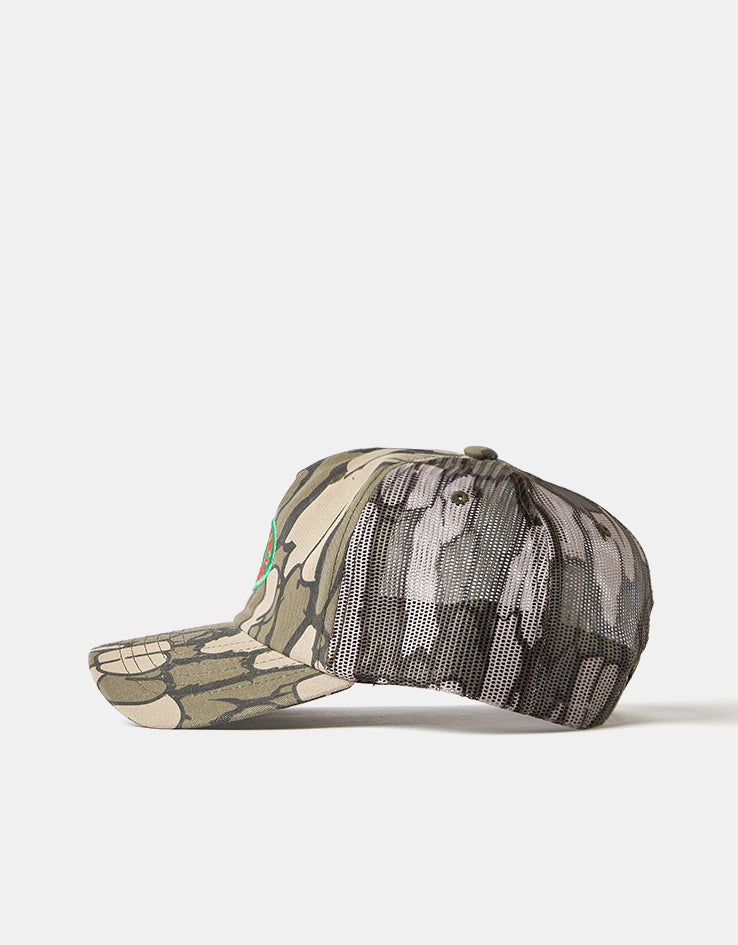 HUF Warped Camo Trucker Hat - Muted Camo
