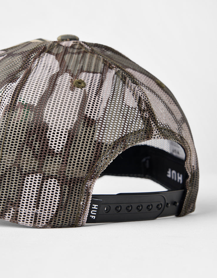 HUF Warped Camo Trucker Hat - Muted Camo