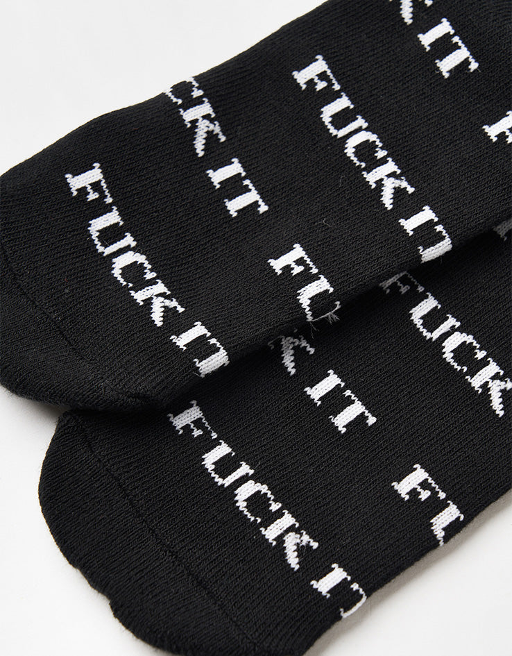 HUF Fuck It Crew Socks - Black