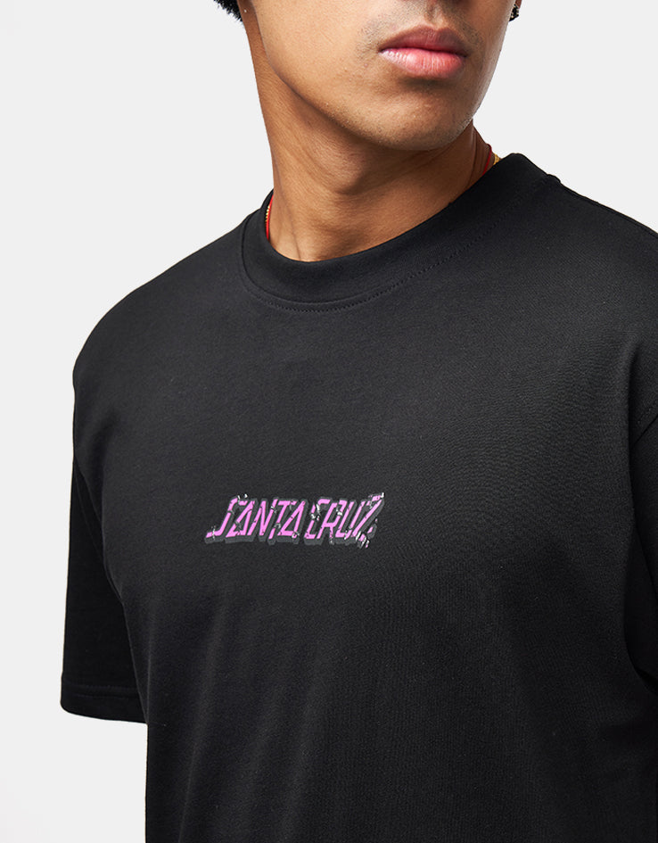Santa Cruz Roskopp Monster Strip T-Shirt - Black