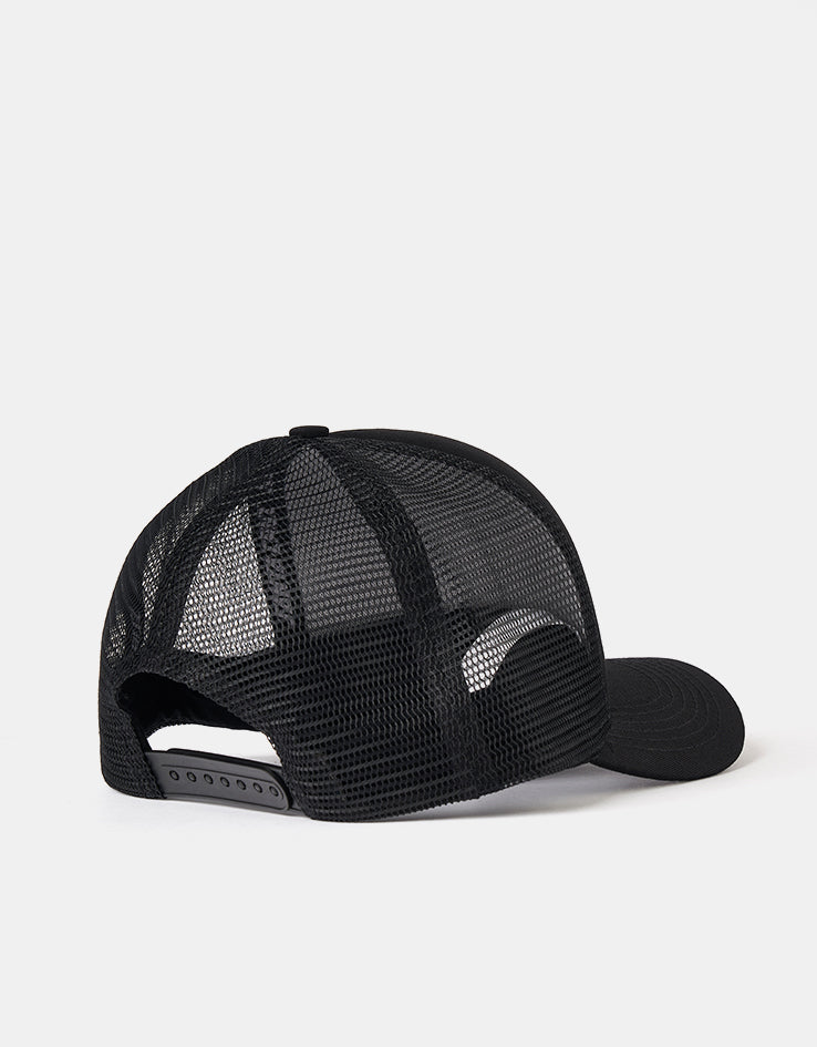 Santa Cruz Flaming Dice Dot Meshback Cap - Black