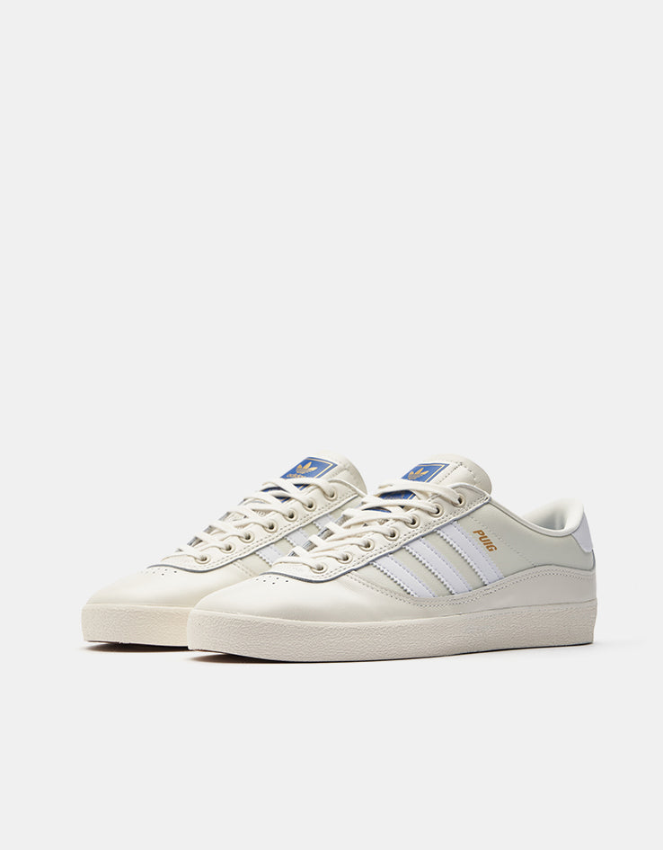 adidas Puig Indoor Skate Shoes - Off White/White/Bluebird