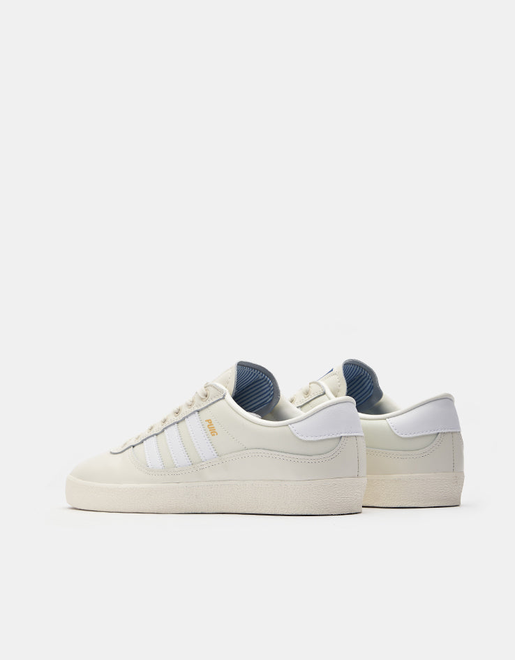 adidas Puig Indoor Skate Shoes - Off White/White/Bluebird