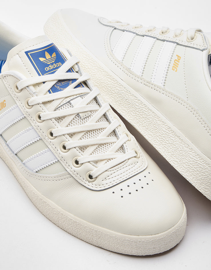 adidas Puig Indoor Skate Shoes - Off White/White/Bluebird