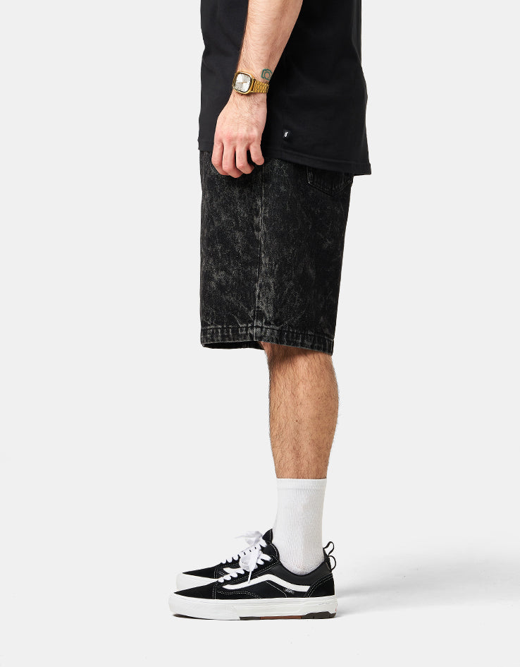 Santa Cruz Big Shorts - Black Acid Wash