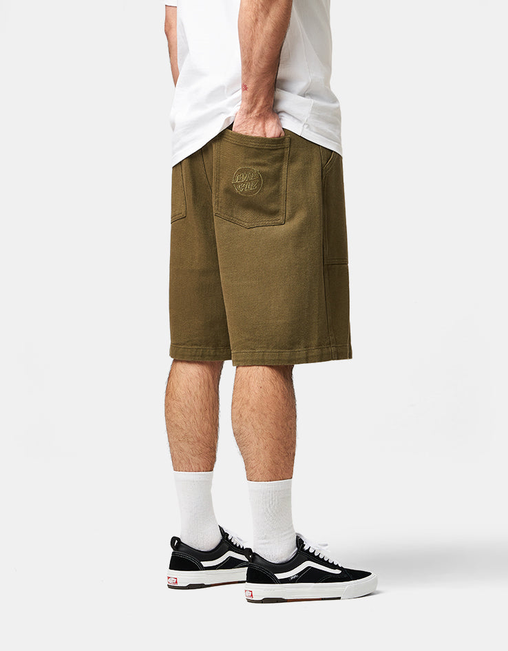 Santa Cruz Opus Dot Workwear Shorts - Uniform Green