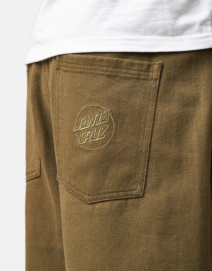 Santa Cruz Opus Dot Workwear Shorts - Uniform Green