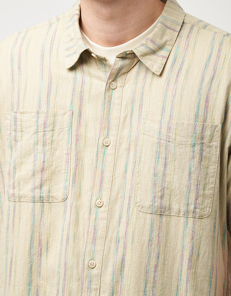 Patagonia Back Step S/S Shirt - Rapids: Weathered Stone