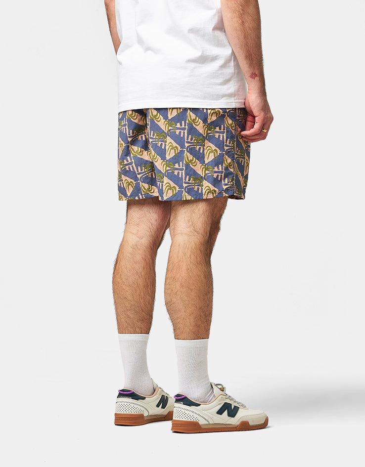 Patagonia Baggies 5" Shorts - Jaguar Geo: Dolomite Blue