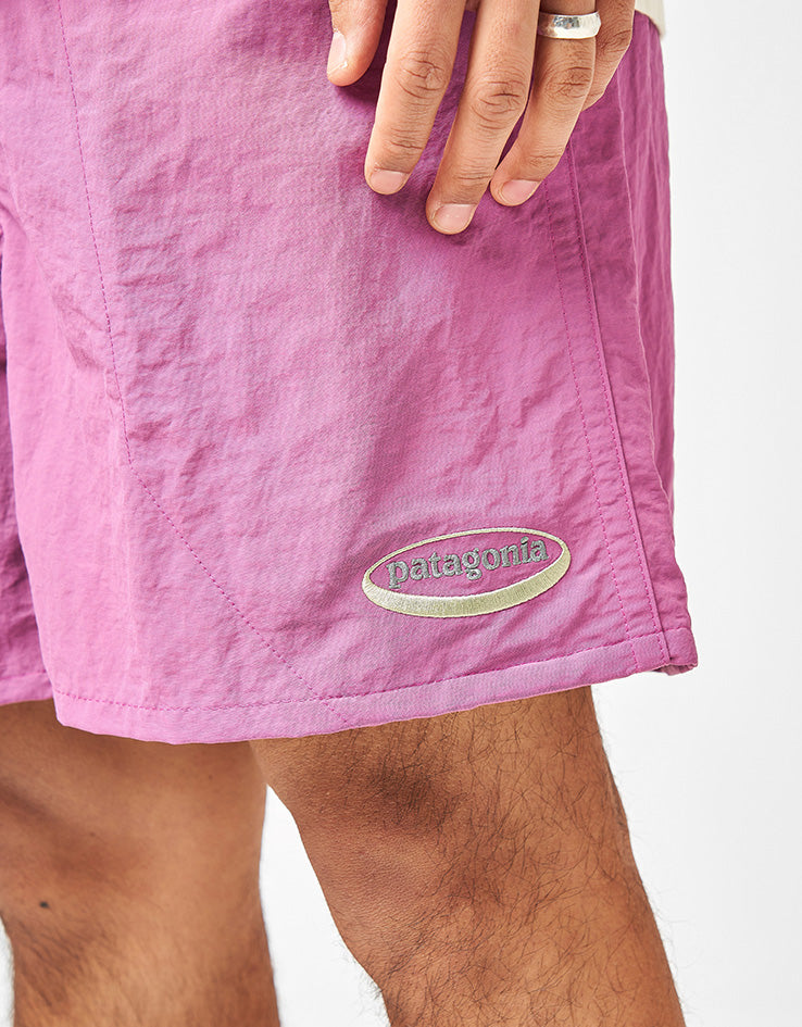 Patagonia Baggies 5" Shorts - '95 Oval Logo: Faded Magenta