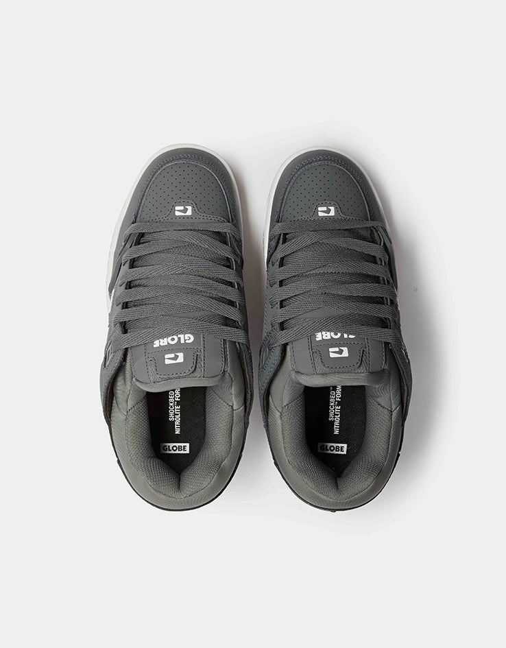 Globe Fusion Skate Shoes - Charcoal/White