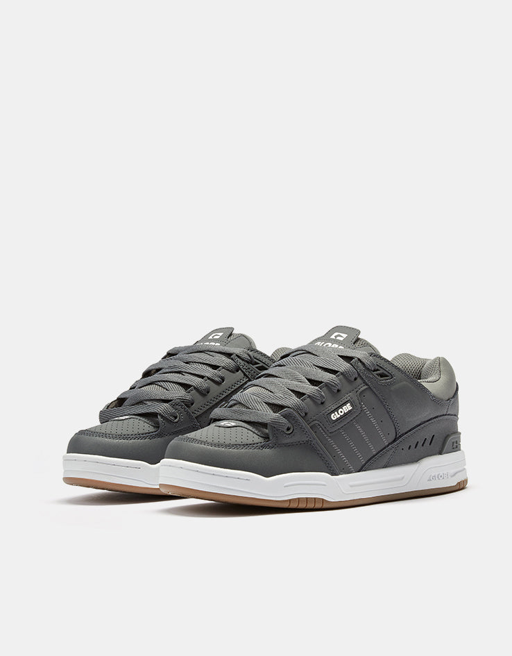 Globe Fusion Skate Shoes - Charcoal/White