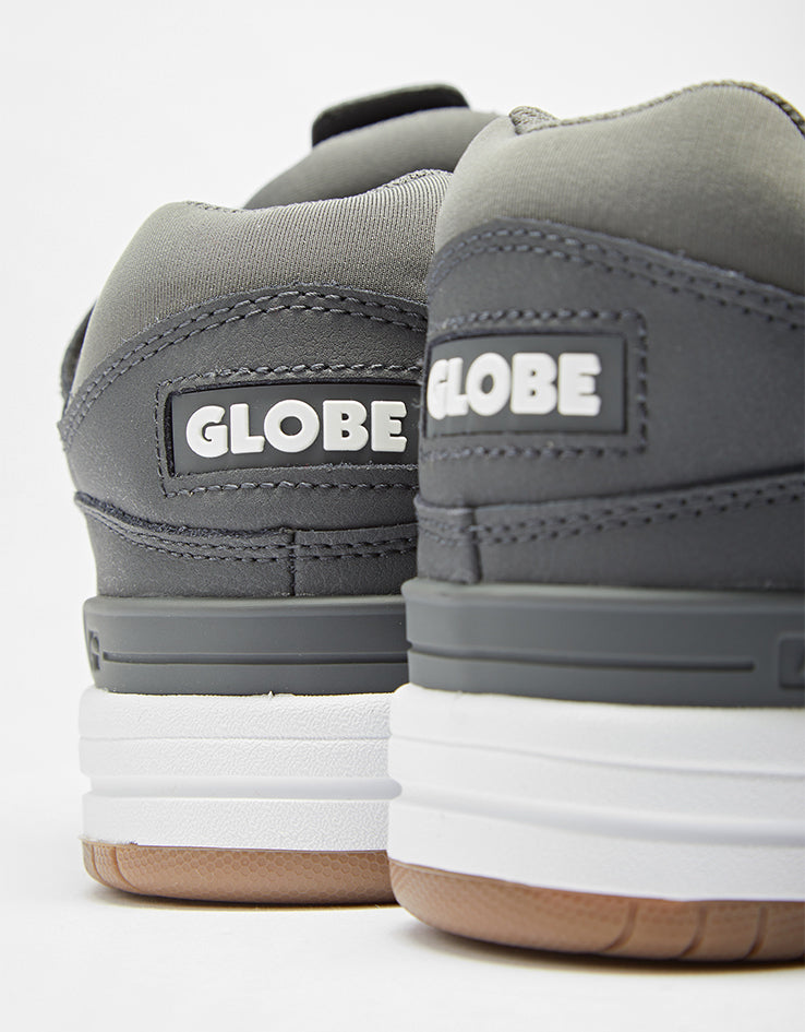 Globe Fusion Skate Shoes - Charcoal/White