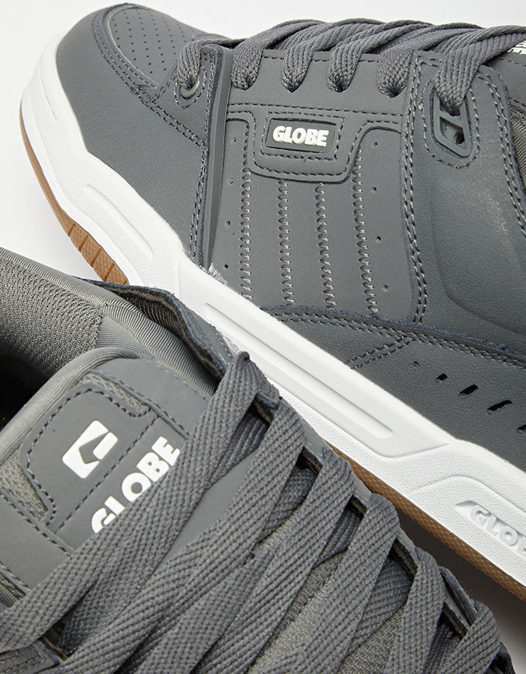 Globe Fusion Skate Shoes - Charcoal/White