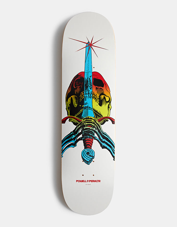 Powell Peralta Skull & Sword Yellow Fade 243 Skateboard Deck - 8.25"