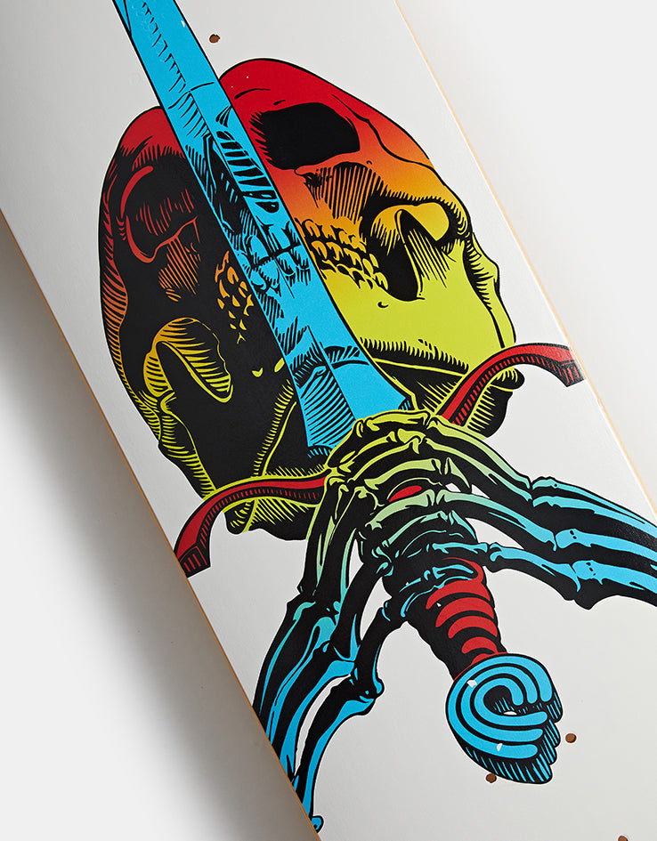 Powell Peralta Skull & Sword Yellow Fade 243 Skateboard Deck - 8.25"
