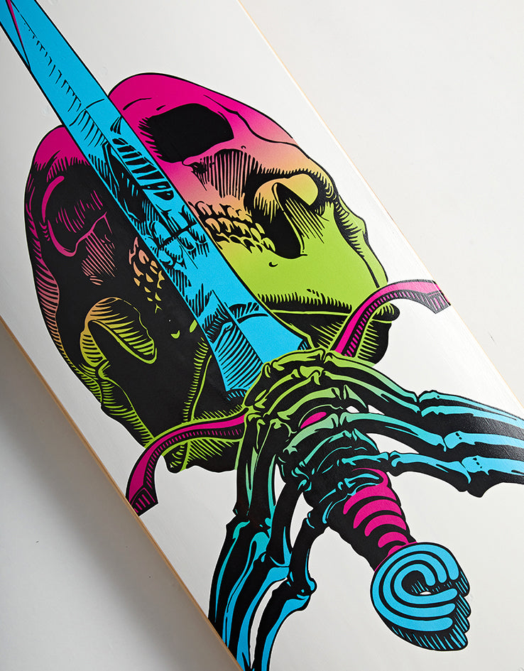 Powell Peralta Skull & Sword Lime Fade 246 Skateboard Deck - 9"