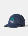 Pop Trading Company Block Six Panel Cap - Navy