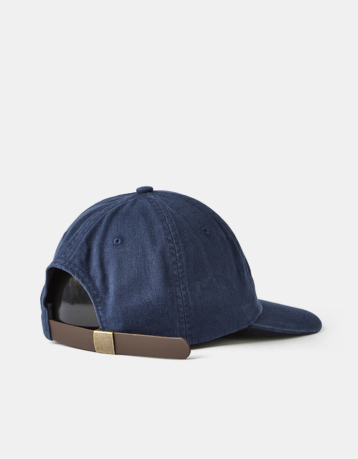 Pop Trading Company Block Six Panel Cap - Navy
