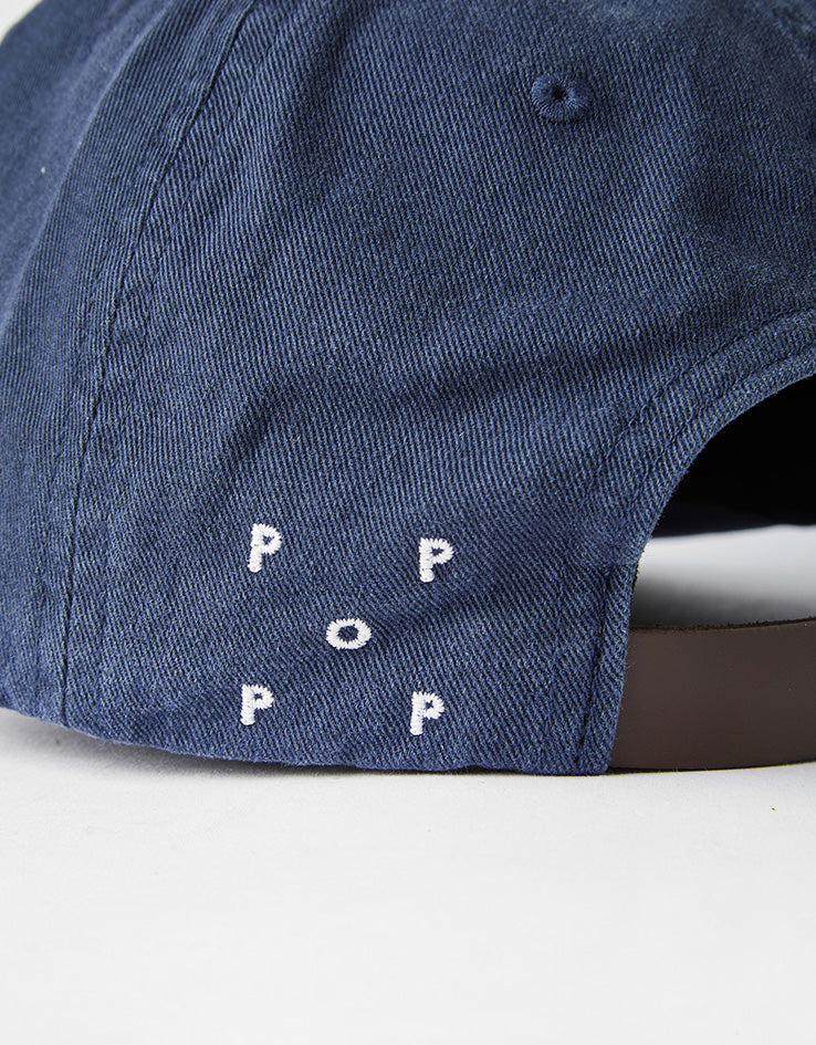Pop Trading Company Block Six Panel Cap - Navy