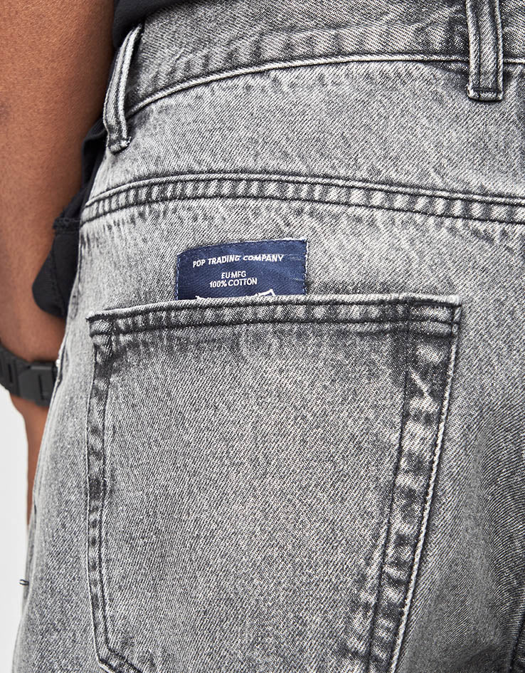 Pop Trading Company Drs Denim Pants - Light Grey Denim