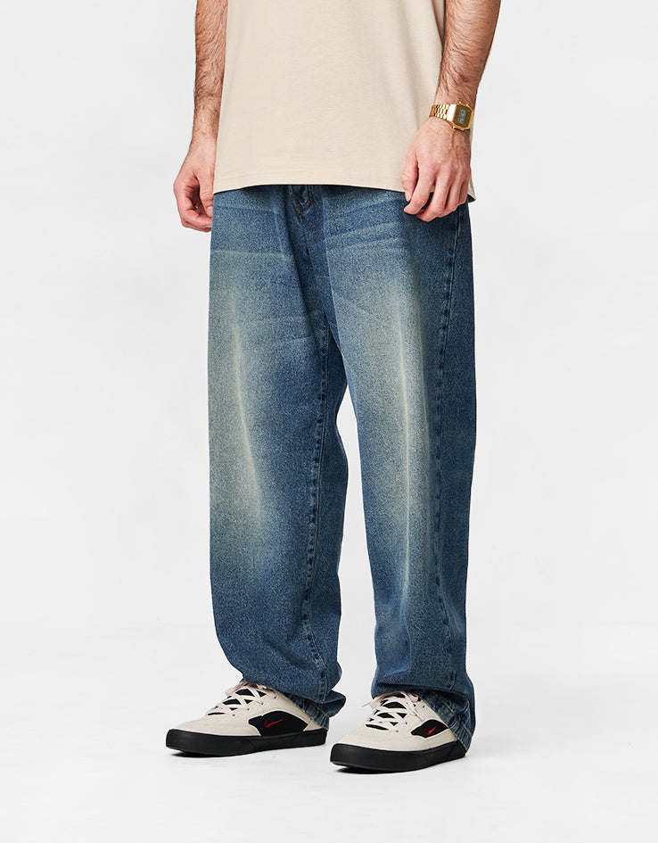 Pop Trading Company Drs Denim Pants  - Washed Denim
