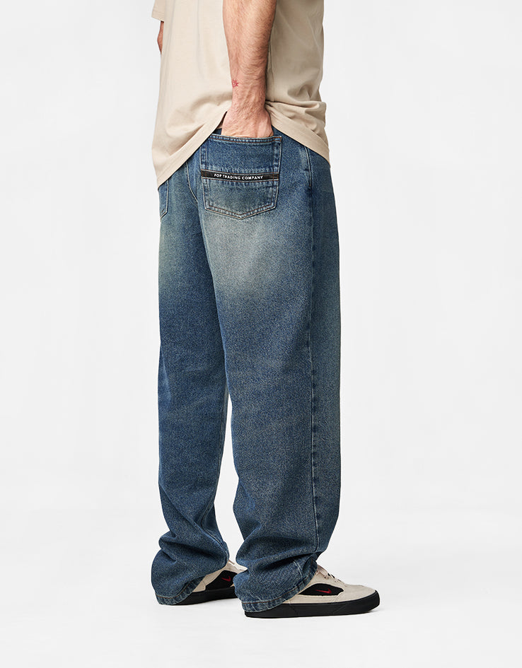 Pop Trading Company Drs Denim Pants  - Washed Denim